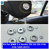 Car Seat Head Pillow Headrest Button Ring Cover Trim For BMW 3 4 Series f30 f32 f35 316i 318i 320li 