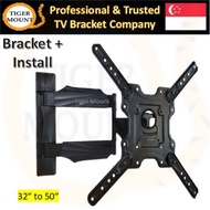 [Swivel TV Bracket X4 + Installation] / Turning Angle / TV Wall Mount / Flat Screen TV 32 to 50 inch