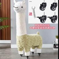 [48H Shipping] Alpaca Plush Toy Doll Living Room Decoration Animal Seat Children's Toy Birthday Gift