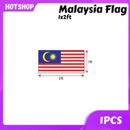 【1x2ft】Malaysia Flag Bendera Malaysia Polyster Jalur Gemilang Flag Malaysia 30x60cm+/-