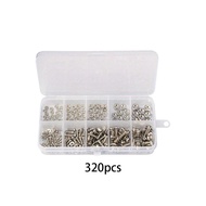 m2-m5 Bolts Screw And Nut Assortment Kit 120/320pcs 304 Stainless Steel Essential Domestic /Work Too