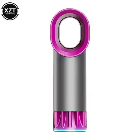 Portable Bladeless Fan Mini Handheld Fan USB Rechargeable Ultra Quiet Fans Air Cooler Fans For Deskt