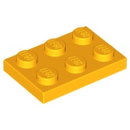 Lego 3021 part Plate 2 x 3 bright light orange