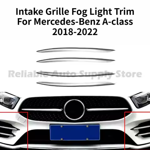 Intake Grille Fog Light Trim For Mercedes-Benz New A-class W177 A180L A200L 2019 Modification Parts