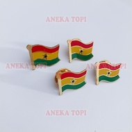 Ghana Country Flag Pin Ghana Flag Pin Ghana Flag Pin - Various Hats