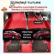 Proton Exora Ertiga 6D premium carmats Floor Mat 5D plus Carpet Anti-Dust Custom Made PU Leather car