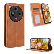For ZTE Nubia Focus2 5G Cover Luxury Flip PU Leather Wallet Magnetic Adsorption Case For ZTE Nubia F