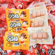 Juicy Bouncy Mini Sausage Ready to Eat Spicy Original Corn Flavored Snack Size Hotdog Bites