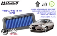 WORKS ENGINEERING Air Filter Toyota Vios 1.5 02 NCP 42 (WASHABLE)