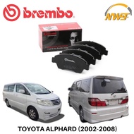 BREMBO BRAKE PAD FRONT TOYOTA ALPHARD / ESTIMA