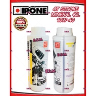 IPONE ENGINE OIL 10W40 MINERAL OIL 1L MINYAK HITAM IPONE 4T STROKE
