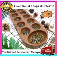 Traditional Congkak Plastic FREE GULI  permainan Melayu tradisional congak board game childhood game