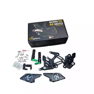 Kawasaki Ninja 250 400 Z900 Lightech Footrest Racing Green Carbon 'R' Version Adjustable Rearsets