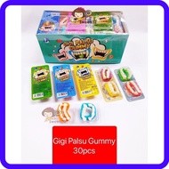 Gigi Palsu Gummy 假牙软糖 Teeth Gummy Soft Candy 30pcs suitable for kids fun birthday party goodies bag