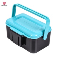 Fishing Live Bait Box Fishing Plastic Bait Box Bait Storage Box Worm Bait Holder Portable Fishing Li