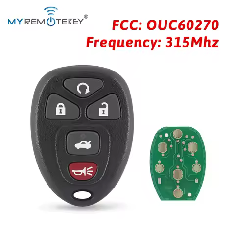 Remote fob for GM 5 button 315mhz OUC60270 For Buick Lucerne Cadillac DTS Chevrolet Impala MYREMOTEK