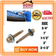 SELF DRILLING SCREW WITH WASHER AWNING SCREW SKRU ONING SKRU ATAP SKRU IKAT BUMBUNG SKRU BESI