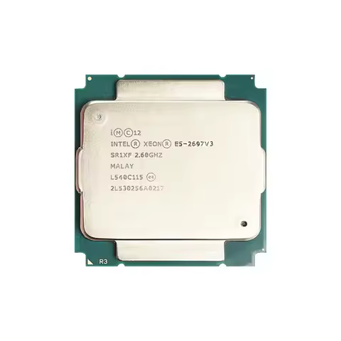 Intel Xeon Used E5 2697 v3 E5-2697V3 2.6 GHz Fourteen Cores Twenty-eight Threads 35M 145W CPU LGA 20
