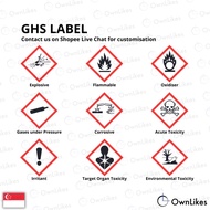 🔥[SG READY STOCK] | GHS Label | UN TDG Label | Transport Sticker| Waterproof