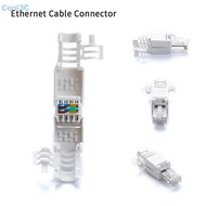 Cool3C No Crimp Ethernet Cable Tool-less Crystal Head Plug CAT6 RJ45 Connector HOT