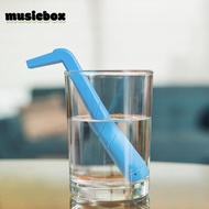 MUSICBOX 5 Pieces Hiccup Straw, L-Shaped Effective Belch Stopper Straw, Practical Universal PP Reusa