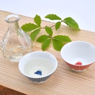 富士山陶瓷杯 (矮杯) 深藍