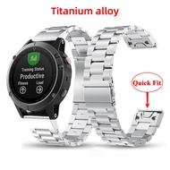20mm Titanium Alloy Band Metal Bracelet Wristband Quick Fit Strap For Garmin Fenix 7S Pro 6S Solar 5S Plus Instinct 2S Approach S70 42mm