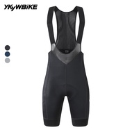 YKYWBIKE Men 6 Hours Cycling Bib Shorts MTB Bike 3 Pocket High Waist Sports Bicycle Bib