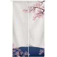 Ofat Home Sakura Pattern Door Curtain Japanese Noren Room Decoration Poster Chinese Privacy Curtain Hanging Curtains