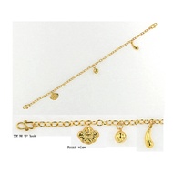 Poh Heng Jewellery 22K Gold Baby Anklet [Price By Weight]