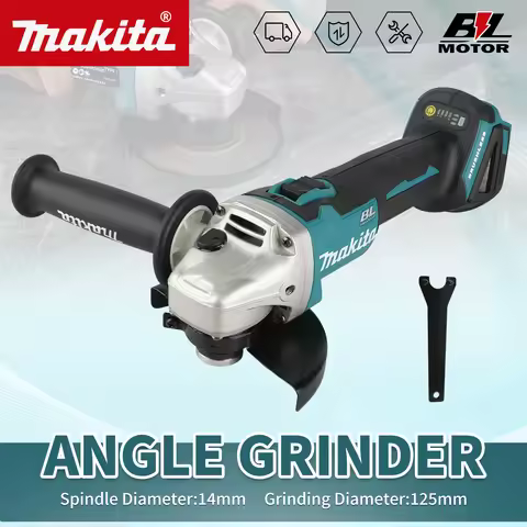 Makita DGA506 18V 125mm Charging Angle Grinder Electric Polishing Machine Brushless Metal Grinding a