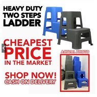 Heavy Duty Two Steps Molded Plastic Steep Ladder Multifunction Car Wash Detailing