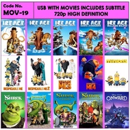 Usb With Movies Animation Includes Subtitle MOV-19