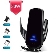 ZSELP 30W ที่วางโทรศัพท์เซนเซอร์อินฟราเรดแบบหนีบอัตโนมัติที่ชาร์จในรถไร้สายช่องแอร์ที่วางโทรศัพท์ iP