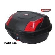 โปร! กล่องท้ายมอไซ FEAW 48 ลิตร FW02 CARBON 48L หนาถูกแท้ดี ประกันศูนย์ กล่องท้าย กล่องหลังมอเตอร์ไซ