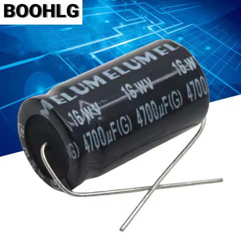 5PCS 16v 3300uf horizontal axial polarized aluminum electrolytic capacitor 16v 4700uf 25v 2200uf 35v