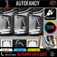 TOYOTA ALPHARD AGH30 MODELLISTA DRL RGB WITH RUNNING SIGNAL LED DAYLIGHT LAMP FOG LIGHT COVER