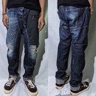 Celana Panjang Longpants Jeans Dsquared2 Italy Dark Blue Washed Fading