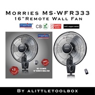 Morries 16 Wall Fan W/Remote Control MS-333WFR