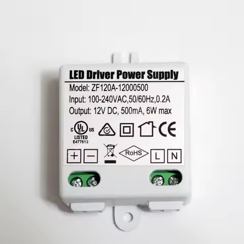 6W 500mA MR16 MR11 LED Driver AC/DC Adapter Transformer Input AC 100V-240V Output DC 12V For LED spo