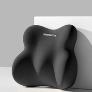 Gối Đầu Tựa Lưng Ô Tô Chống Mỏi Awesome Chất Liệu Cotton Bọc Cao Su Non Nguyên Khối