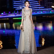 KENCG Store Elegant Winter Long Evening Dress for Mother of the Bride/Groom - 2022 New Style Banquet