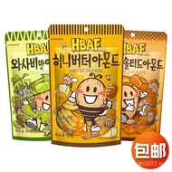 Korean Imported Snacks B&B Tom's Farm Honey Butter Almond Wasabi Flavor Almond Nuts Wholesale