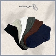 MATA Plain adult men's and women's office short socks above the ankle