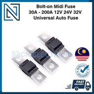 Bolt on Midi Fuse 30A - 200A 12V 24V 32V Universal Auto Fuse | Car Lorry Bus Forklift Automotive