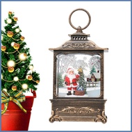 Christmas Snowglobe Lantern Christmas Scene Snow Globes Rotating LED Snow Globe Swirling Snow Globe 