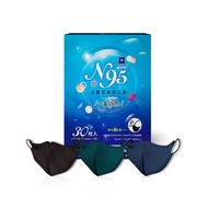 藍鷹牌 N95醫用立體型成人口罩 魅力款(藍、綠、黑) 30片x1盒