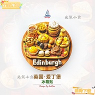 Uniform Magnetic Refrigerator Stickers Powerful Magnet Shape Uk Edinburgh Food Platter Three-Dimensi