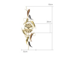 Braun Mall-นาฬิกาแขวนผนังนอร์ดิกของตกแต่งบ้านห้องนั่งเล่นนาฬิกาแขวนผนังห้องนอนนาฬิกาแขวนผนังที่ทันสม