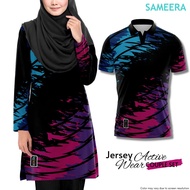Active Wear Jersey Muslimah | Woman | Black | XS-4XL |